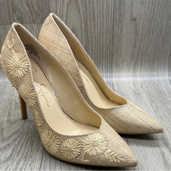 Jessica Simpson Textured Tan Heels - Picture 2 of 2